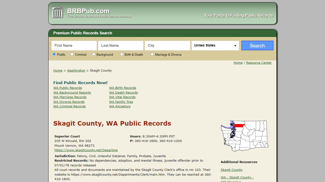 Skagit County Public Records | Search Washington Government Databases